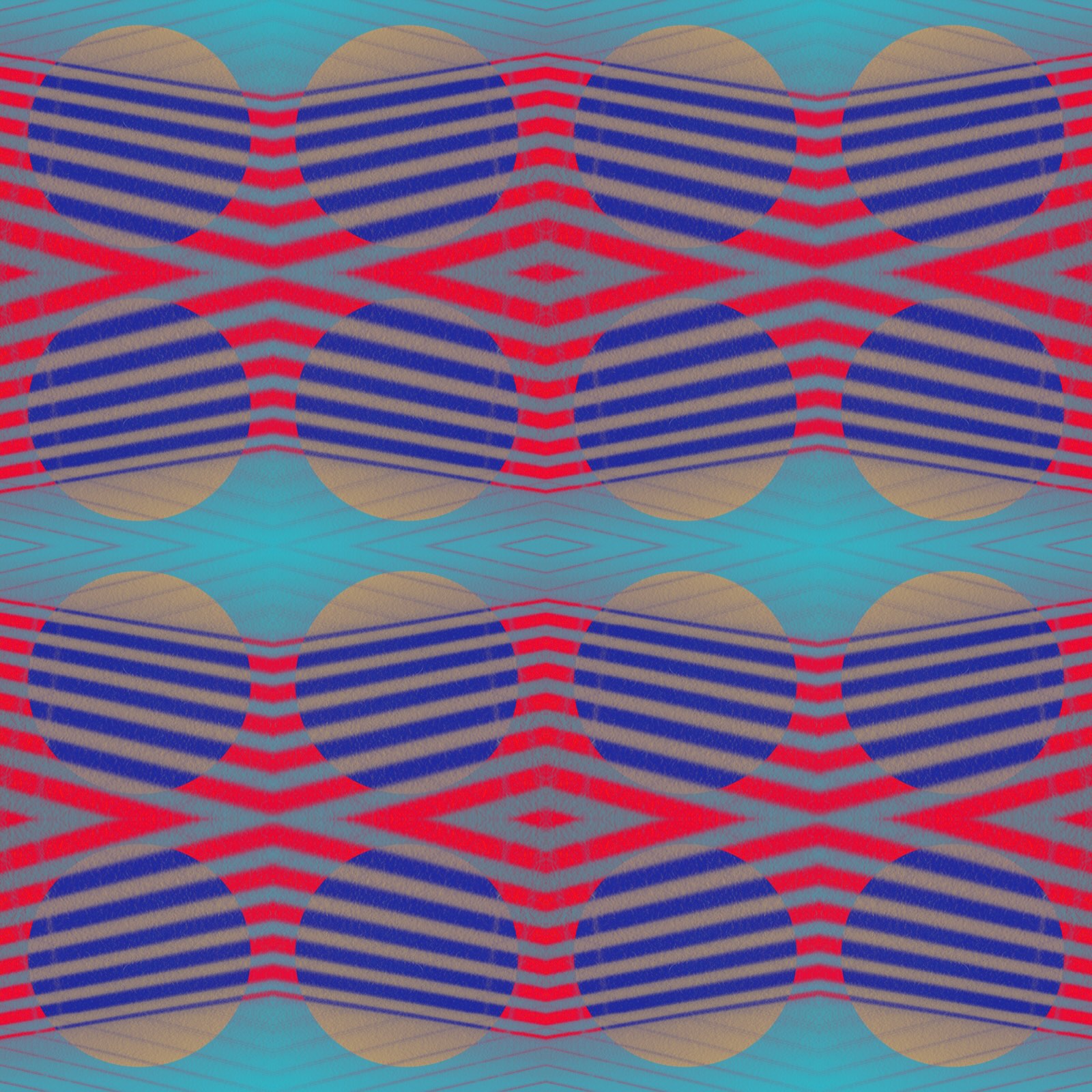 Shadow of window blinds, mirrored and masked into a repeating circle